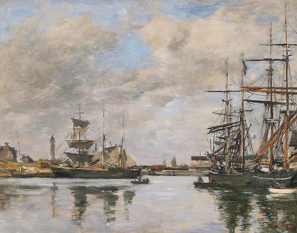 Eugene Boudin Trouville, Le Port